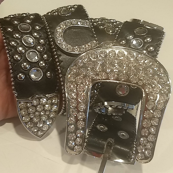 NEW Genuine Leather Belt House Shoe silver main image 5